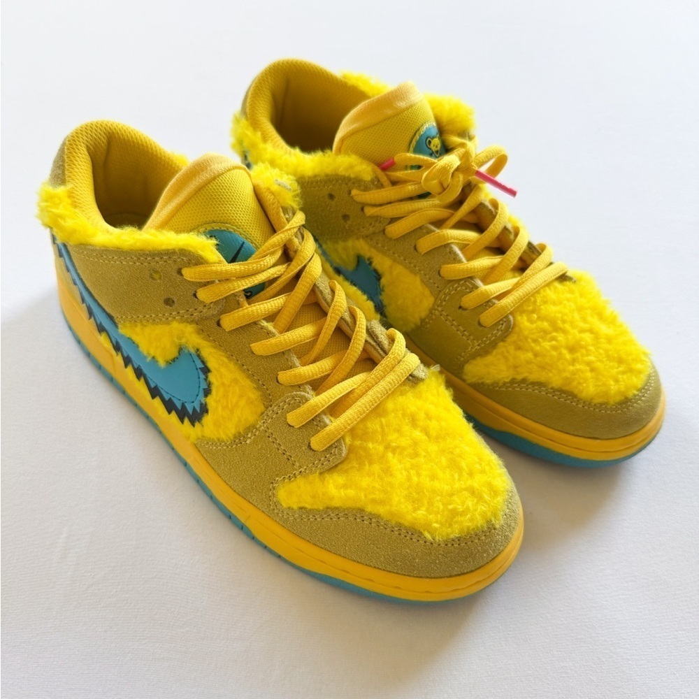 Nike Sb Dunk Low Grateful Dead Bears Opti Yellow  Size 8